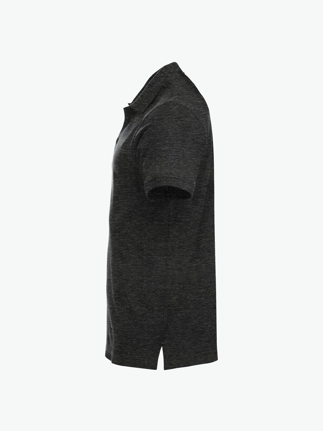 Clique Classic Lincoln S/S Polo - Antraciet Melange Polo Clique