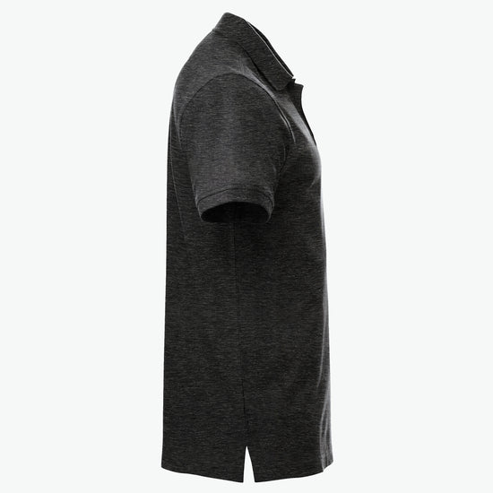 Clique Classic Lincoln S/S Polo - Antraciet Melange Polo Clique