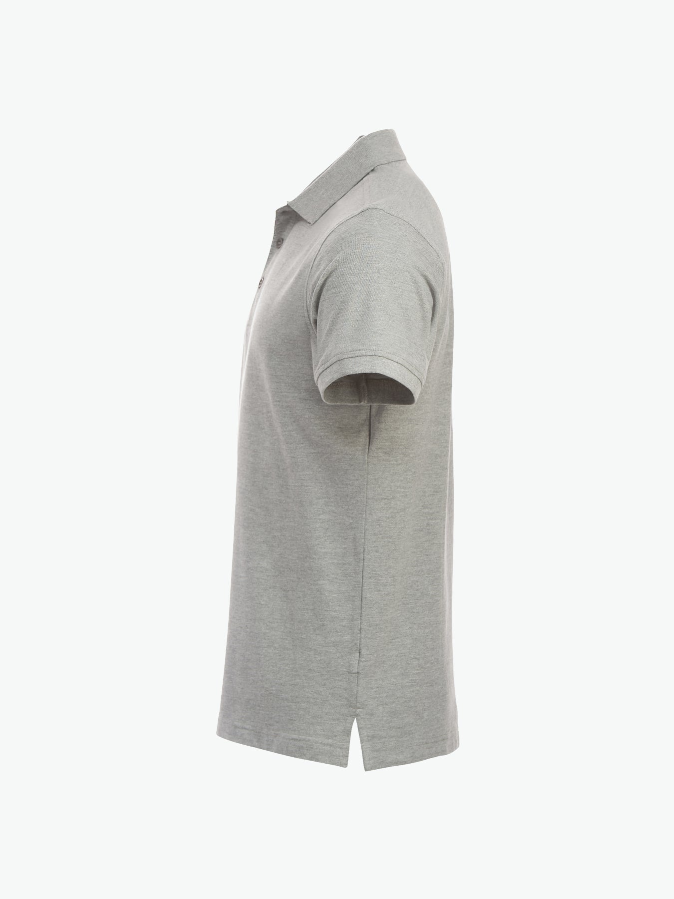 Clique Classic Lincoln S/S Polo - Grijsmelange Polo Clique