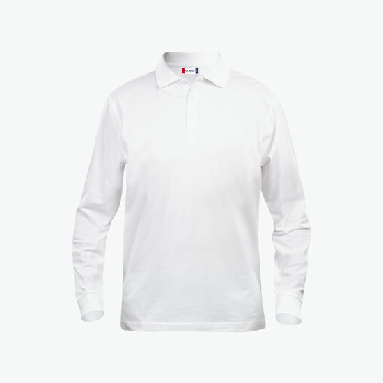 Clique Classic Lincoln L/S Polo - Wit Polo Clique XS