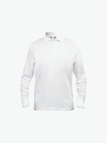 Clique Classic Lincoln L/S Polo - Wit Polo Clique XS