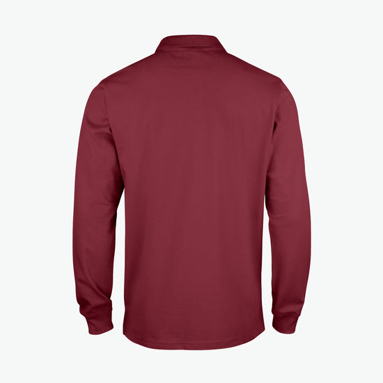 Clique Classic Lincoln L/S Polo - Bordeaux Polo Clique