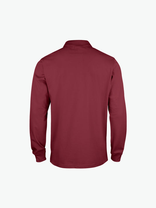 Clique Classic Lincoln L/S Polo - Bordeaux Polo Clique