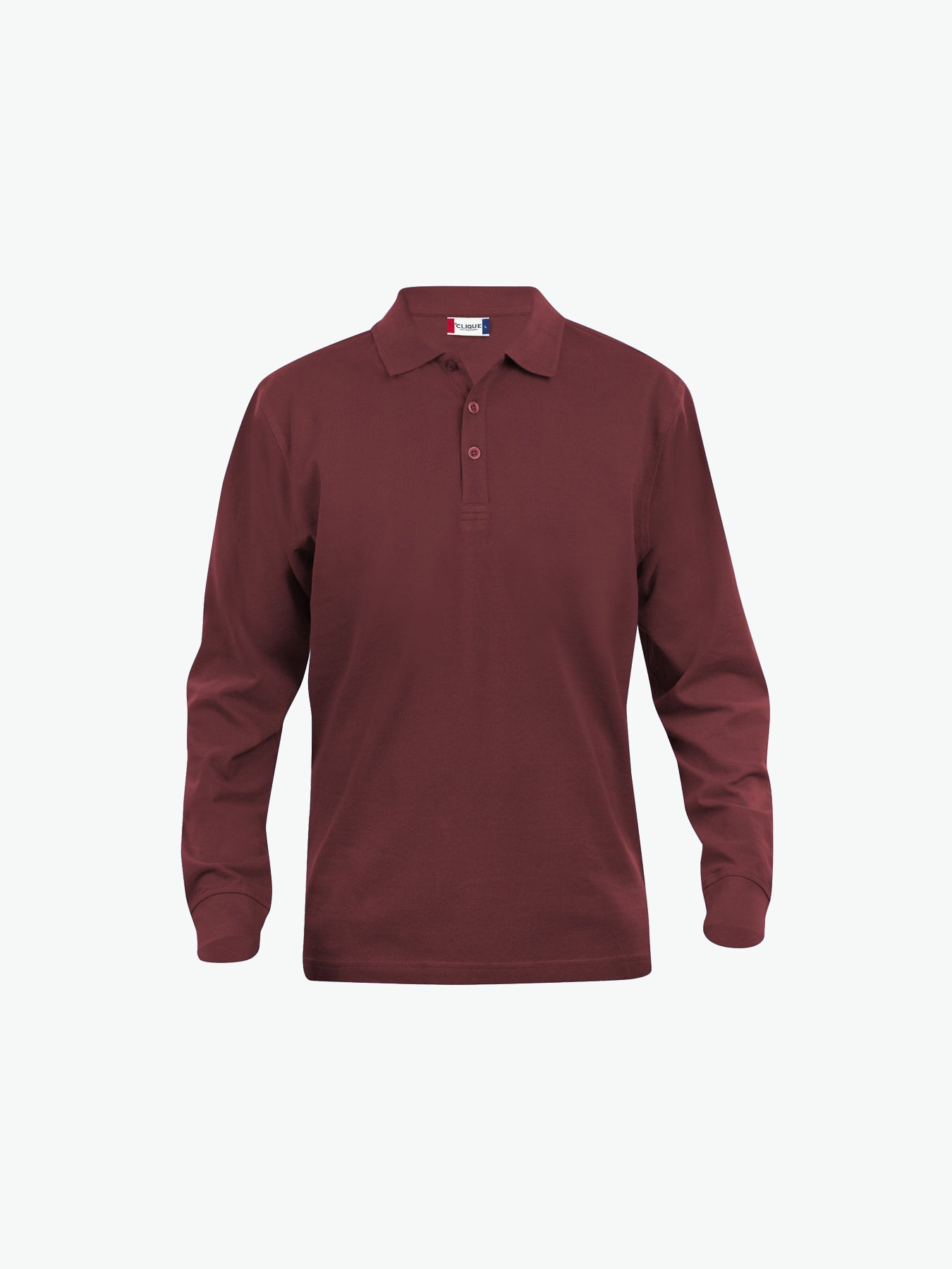 Clique Classic Lincoln L/S Polo - Bordeaux Polo Clique XS