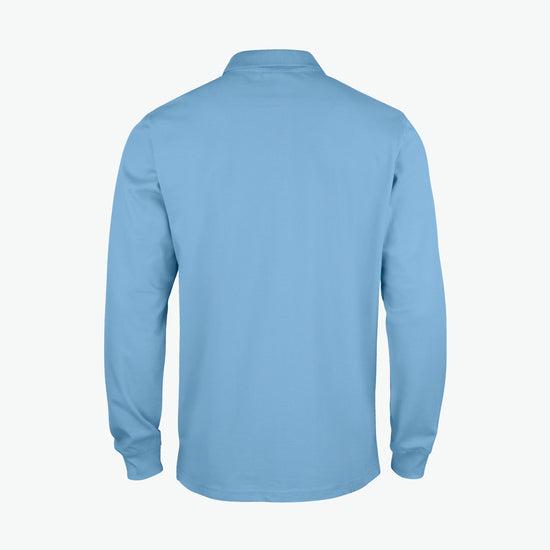Clique Classic Lincoln L/S Polo - Lichtblauw Polo Clique