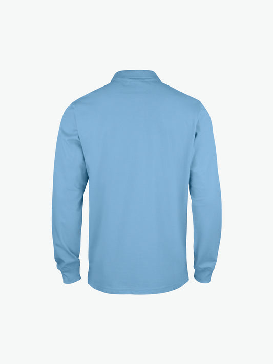Clique Classic Lincoln L/S Polo - Lichtblauw Polo Clique