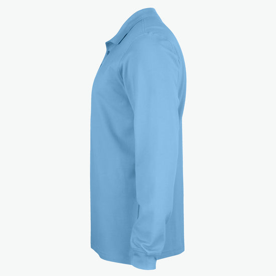 Clique Classic Lincoln L/S Polo - Lichtblauw Polo Clique