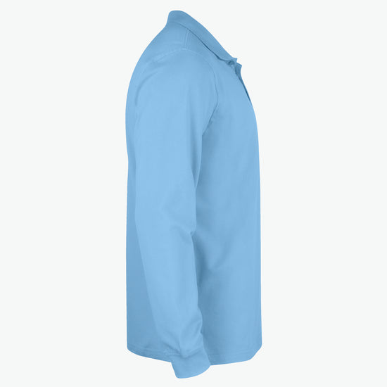 Clique Classic Lincoln L/S Polo - Lichtblauw Polo Clique