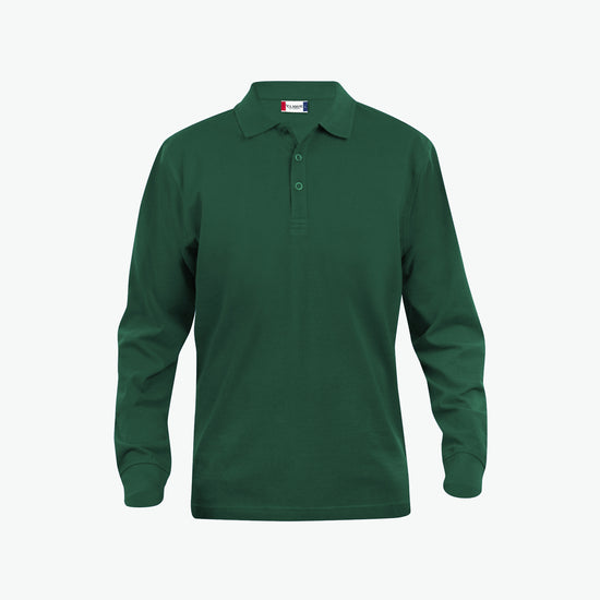 Clique Classic Lincoln L/S Polo - Flessengroen Polo Clique XS