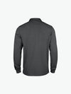 Clique Classic Lincoln L/S Polo - Antraciet Melange Polo Clique