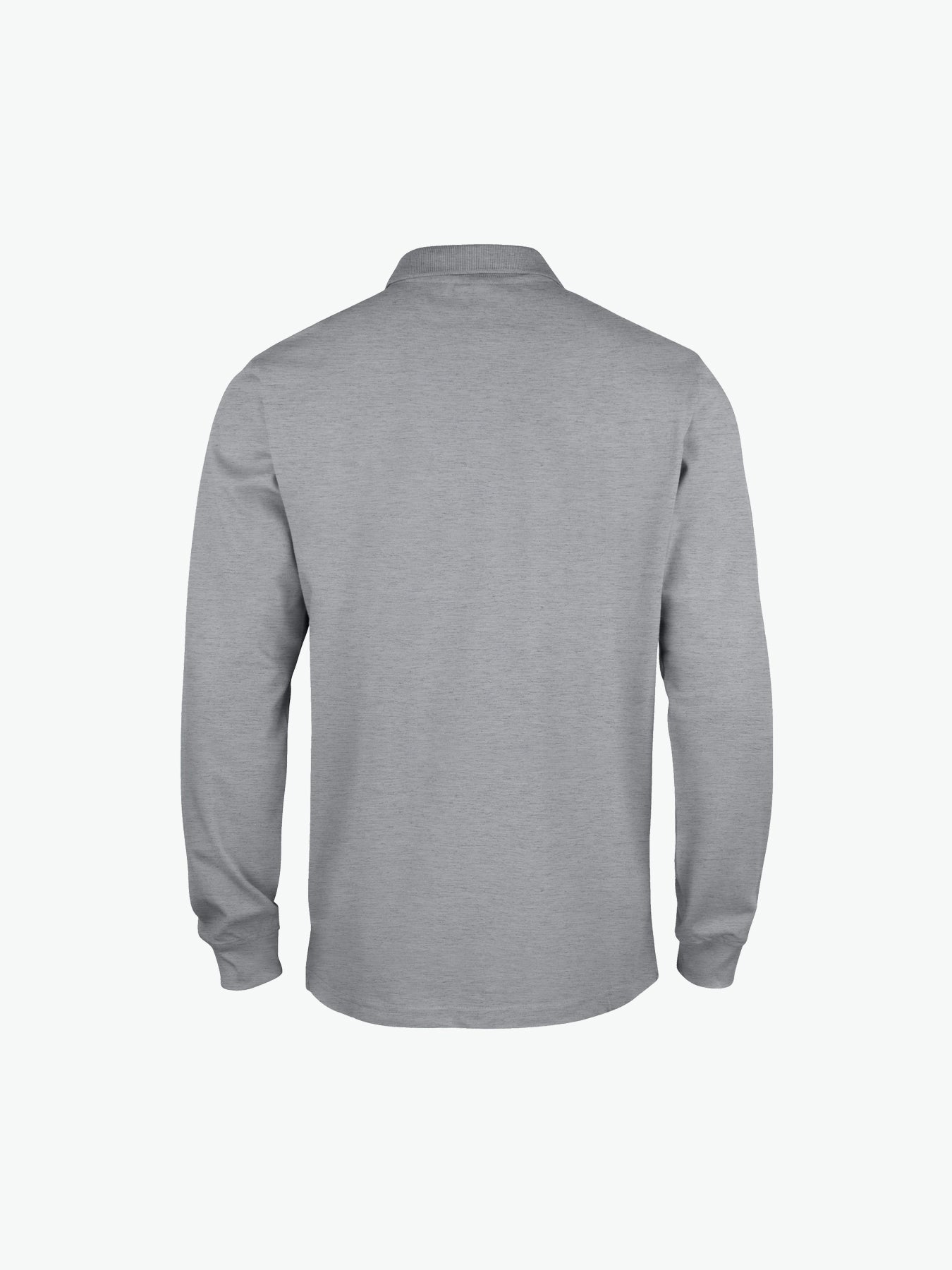 Clique Classic Lincoln L/S Polo - Grijsmelange Polo Clique