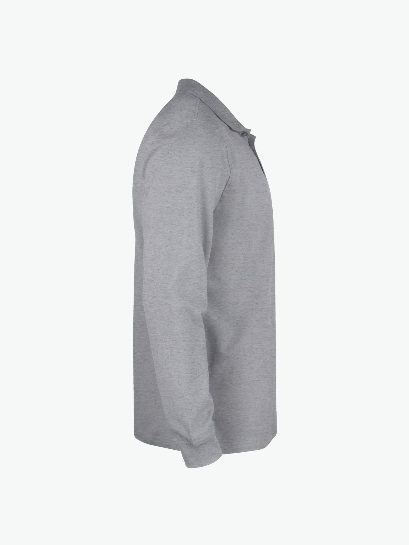 Clique Classic Lincoln L/S Polo - Grijsmelange Polo Clique