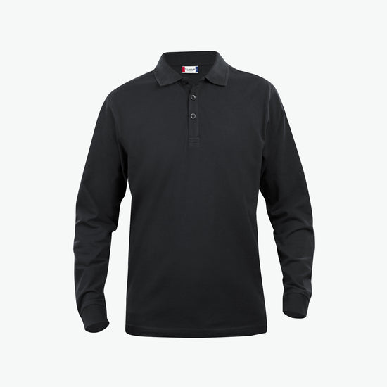 Clique Classic Lincoln L/S Polo - Zwart Polo Clique XS