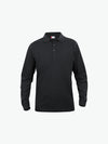 Clique Classic Lincoln L/S Polo - Zwart Polo Clique XS