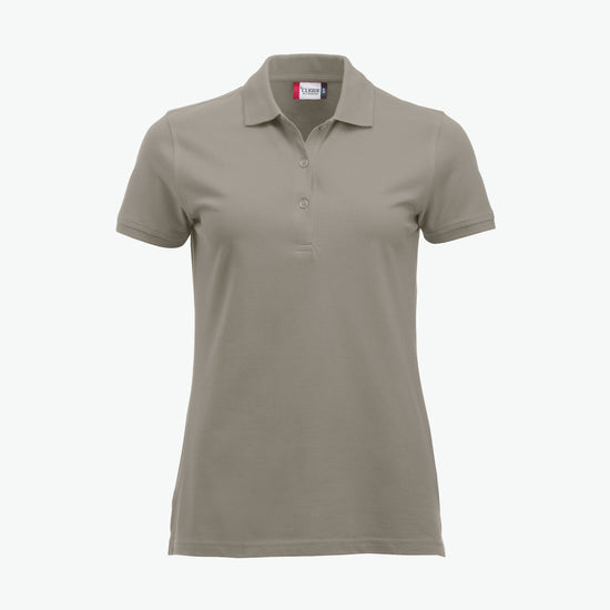 Clique Classic Marion S/S Polo - Zilvergrijs Polo Dames Clique XS