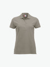 Clique Classic Marion S/S Polo - Zilvergrijs Polo Dames Clique XS