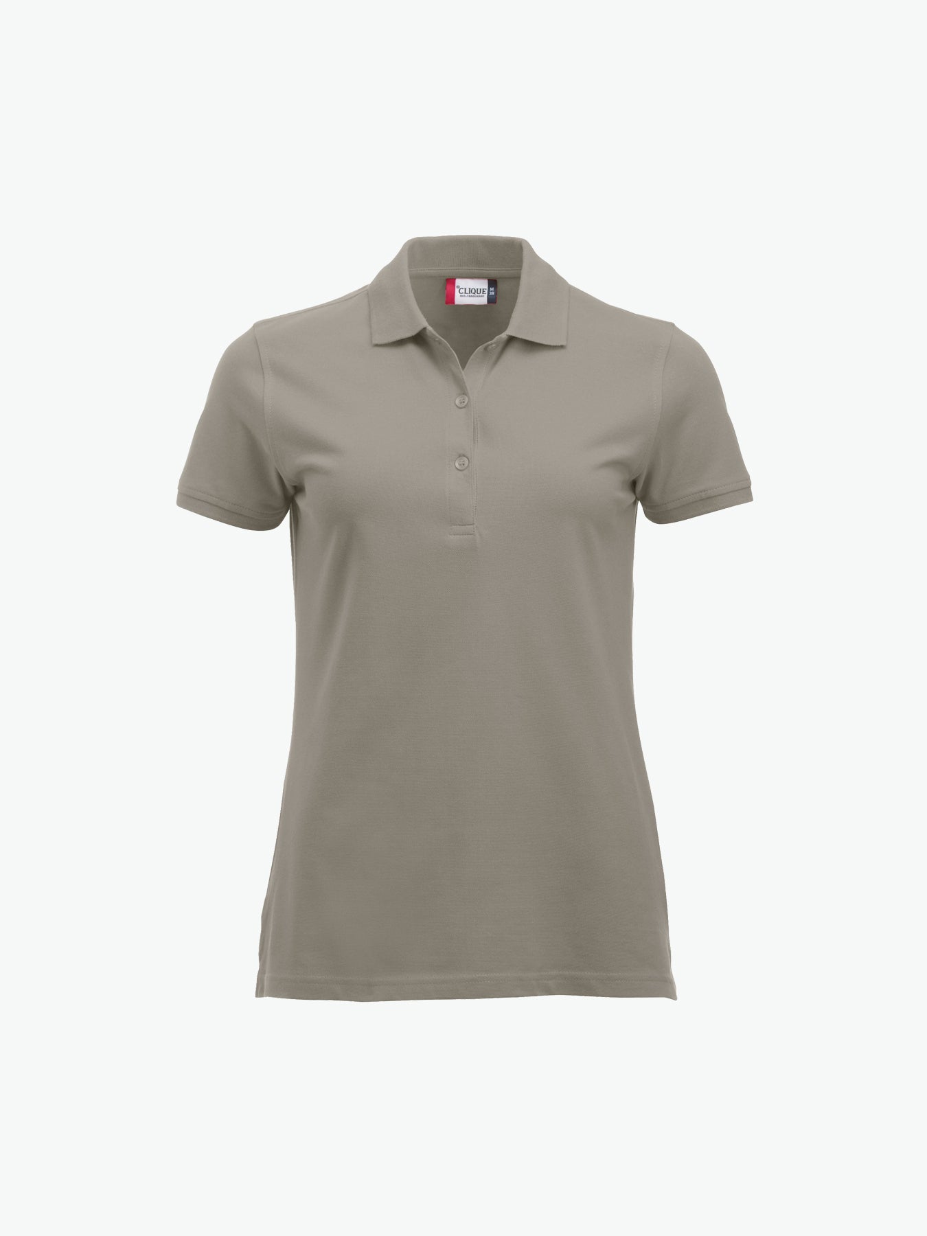 Clique Classic Marion S/S Polo - Zilvergrijs Polo Dames Clique XS