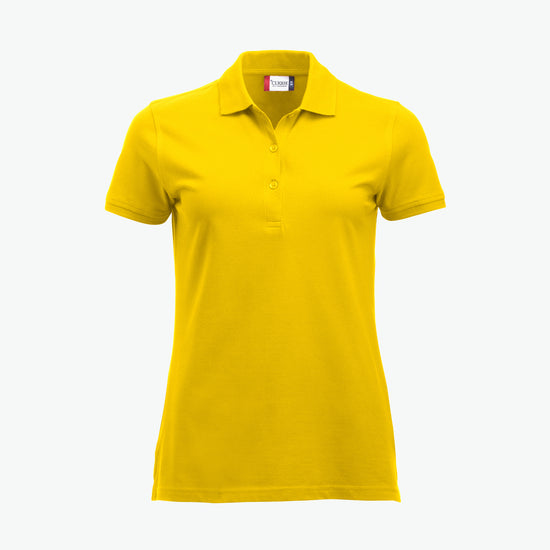 Clique Classic Marion S/S Polo - Lemon Polo Dames Clique XS