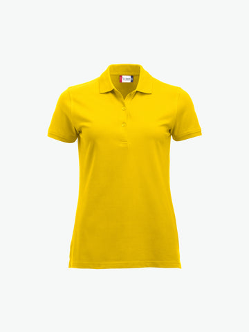 Clique Classic Marion S/S Polo - Lemon Polo Dames Clique XS