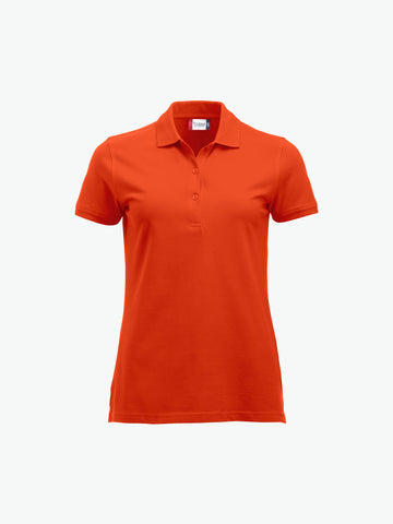 Clique Classic Marion S/S Polo - Dieporanje Polo Dames Clique XS