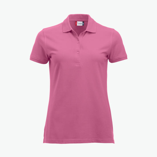 Clique Classic Marion S/S Polo - Helder Roze Polo Dames Clique XS