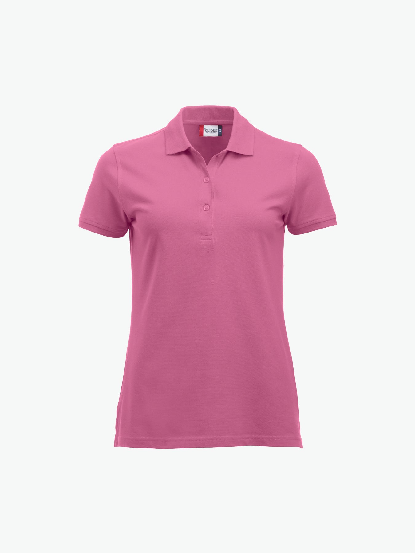 Clique Classic Marion S/S Polo - Helder Roze Polo Dames Clique XS