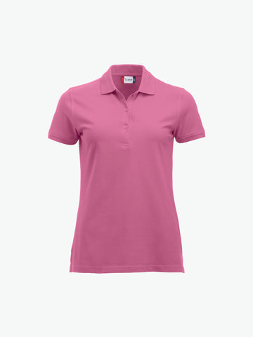 Clique Classic Marion S/S Polo - Helder Roze Polo Dames Clique XS