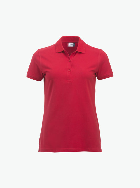 Clique Classic Marion S/S Polo - Rood Polo Dames Clique XS