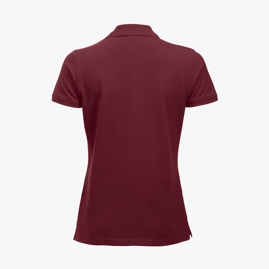 Clique Classic Marion S/S Polo - Bordeaux Polo Dames Clique
