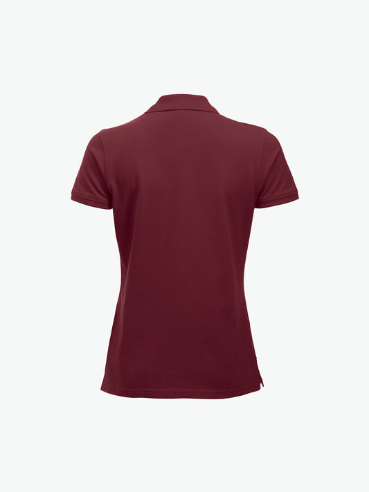 Clique Classic Marion S/S Polo - Bordeaux Polo Dames Clique
