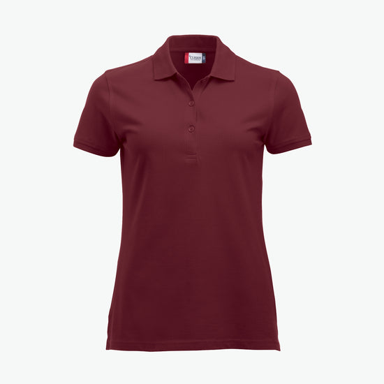 Clique Classic Marion S/S Polo - Bordeaux Polo Dames Clique XS