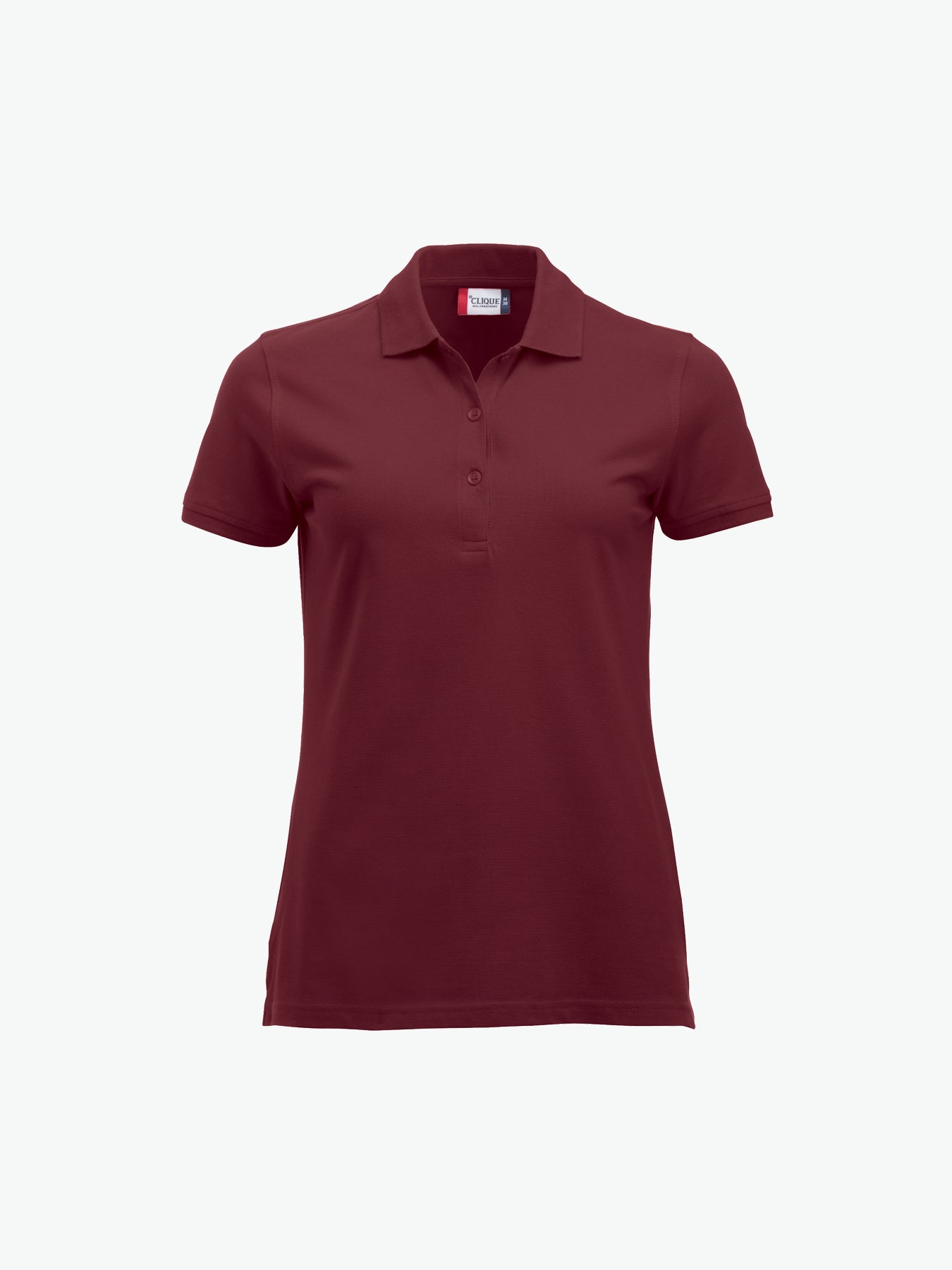 Clique Classic Marion S/S Polo - Bordeaux Polo Dames Clique XS
