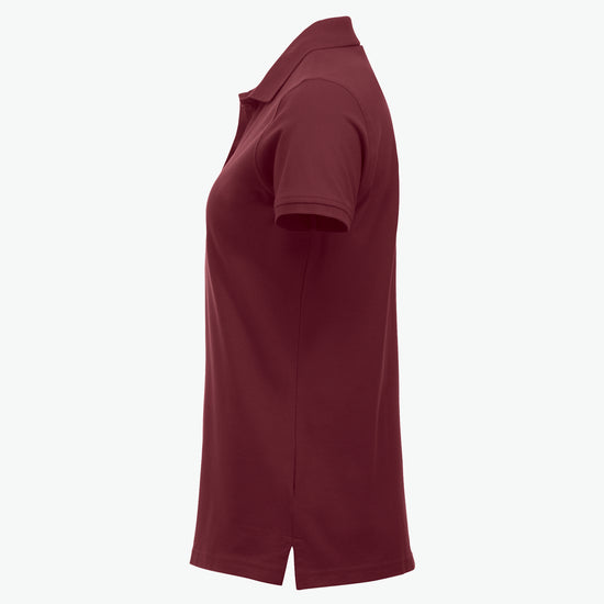 Clique Classic Marion S/S Polo - Bordeaux Polo Dames Clique