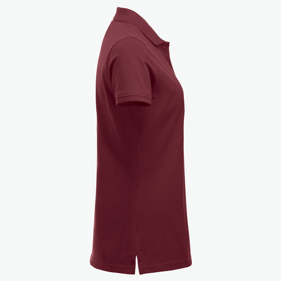 Clique Classic Marion S/S Polo - Bordeaux Polo Dames Clique