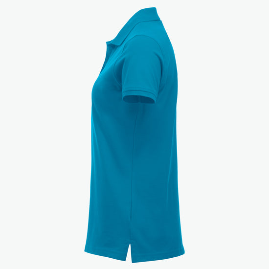 Clique Classic Marion S/S Polo - Turquoise Polo Dames Clique