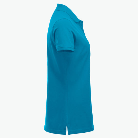 Clique Classic Marion S/S Polo - Turquoise Polo Dames Clique