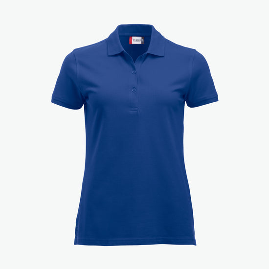 Clique Classic Marion S/S Polo - Blauw Polo Dames Clique XS