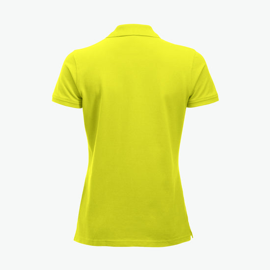 Clique Classic Marion S/S Polo - Signaalgroen Polo Dames Clique