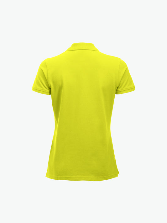 Clique Classic Marion S/S Polo - Signaalgroen Polo Dames Clique