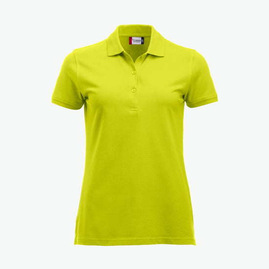 Clique Classic Marion S/S Polo - Signaalgroen Polo Dames Clique XS