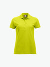 Clique Classic Marion S/S Polo - Signaalgroen Polo Dames Clique XS