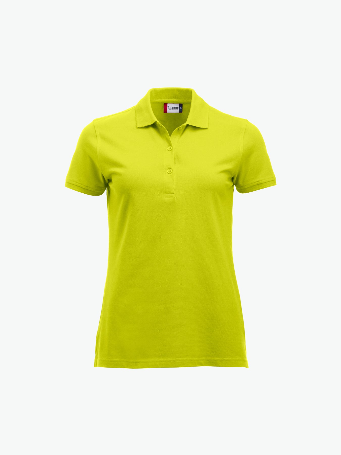 Clique Classic Marion S/S Polo - Signaalgroen Polo Dames Clique XS