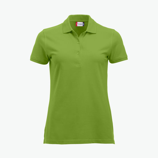 Clique Classic Marion S/S Polo - Lichtgroen Polo Dames Clique XS