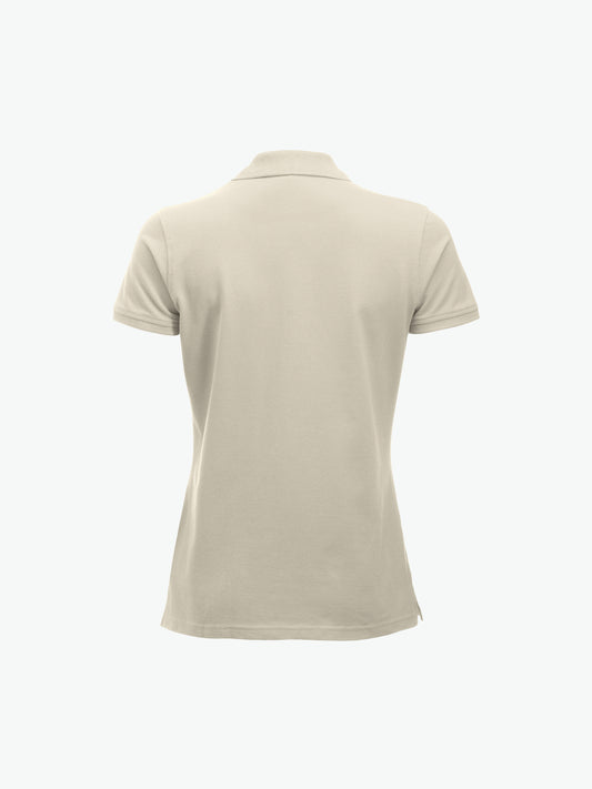 Clique Classic Marion S/S Polo - Licht Khaki Polo Dames Clique
