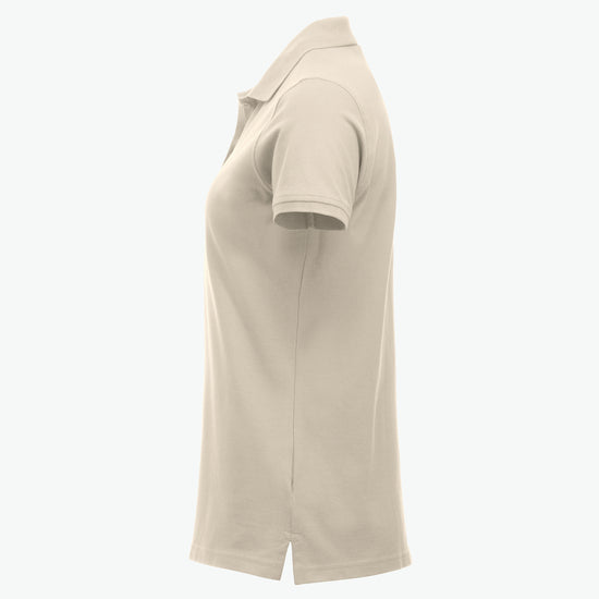 Clique Classic Marion S/S Polo - Licht Khaki Polo Dames Clique