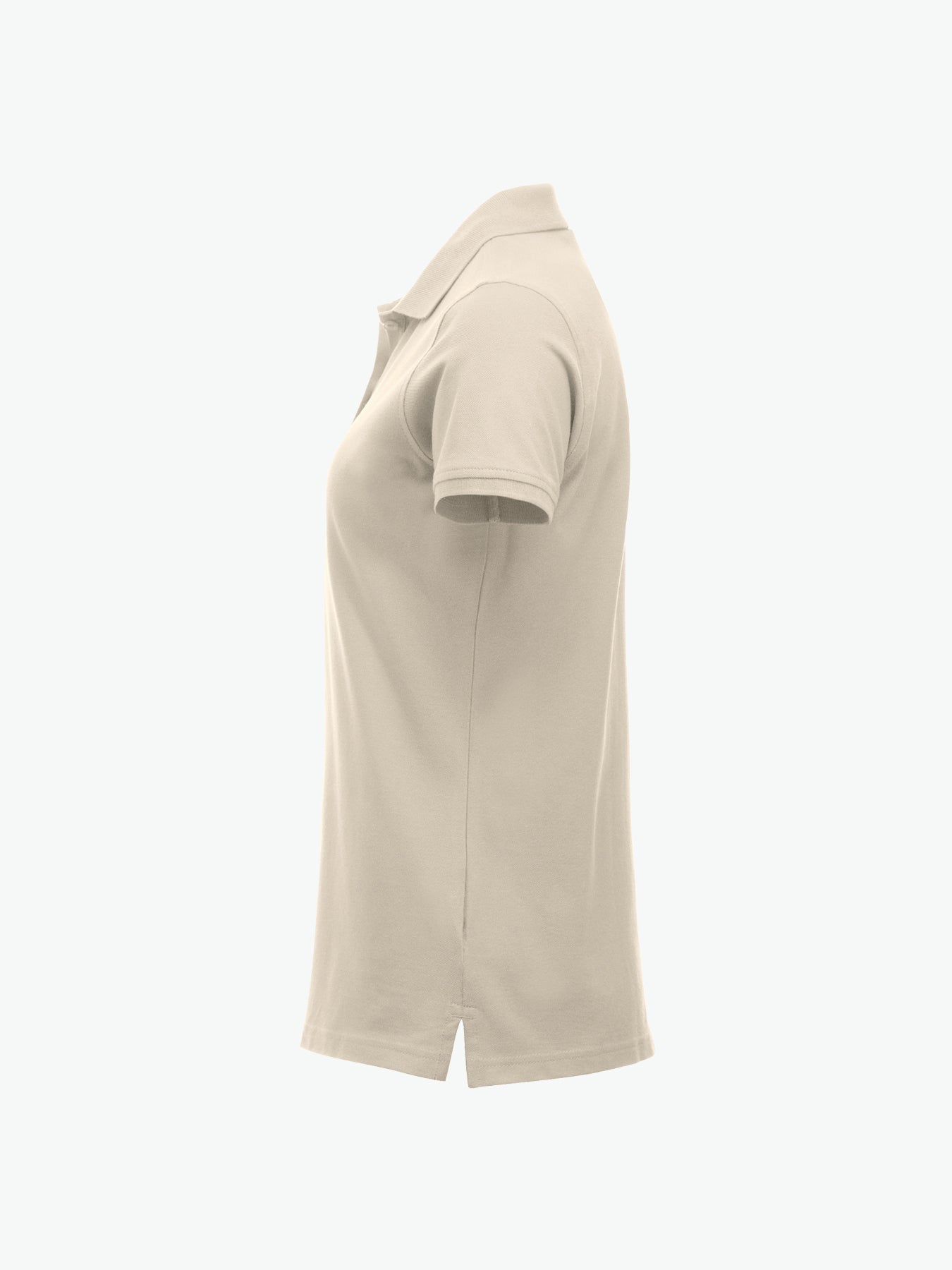 Clique Classic Marion S/S Polo - Licht Khaki Polo Dames Clique