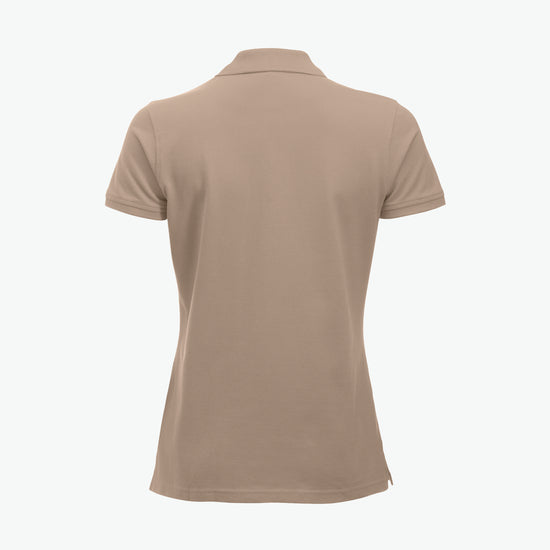 Clique Classic Marion S/S Polo - Caffe Latte Polo Dames Clique