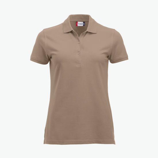 Clique Classic Marion S/S Polo - Caffe Latte Polo Dames Clique XS