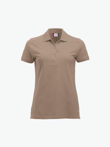 Clique Classic Marion S/S Polo - Caffe Latte Polo Dames Clique XS