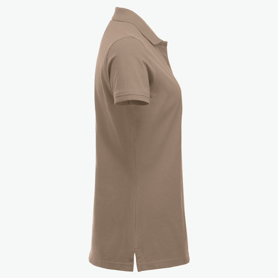 Clique Classic Marion S/S Polo - Caffe Latte Polo Dames Clique